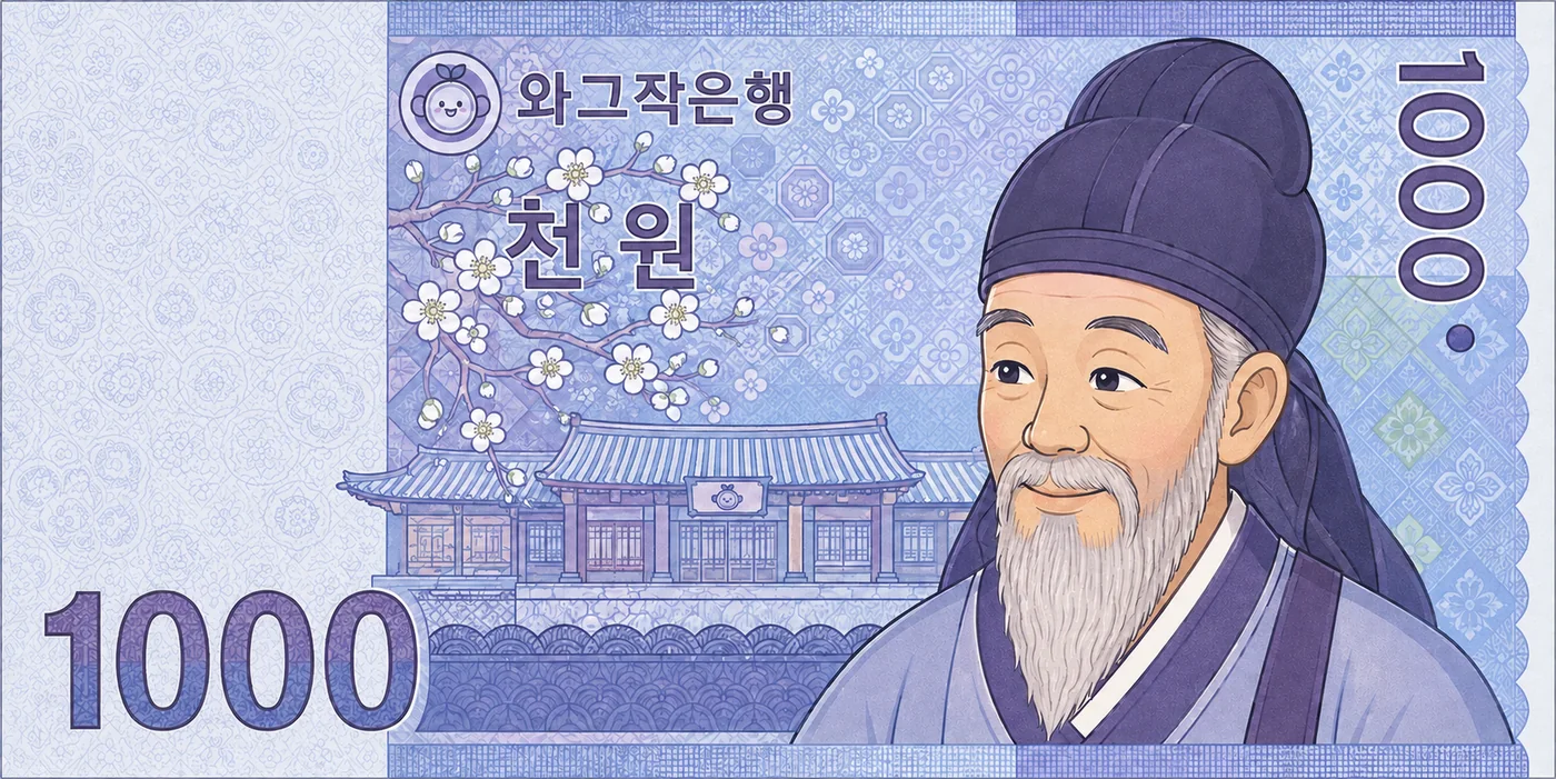 천원 지폐 - 돈은 살아있다