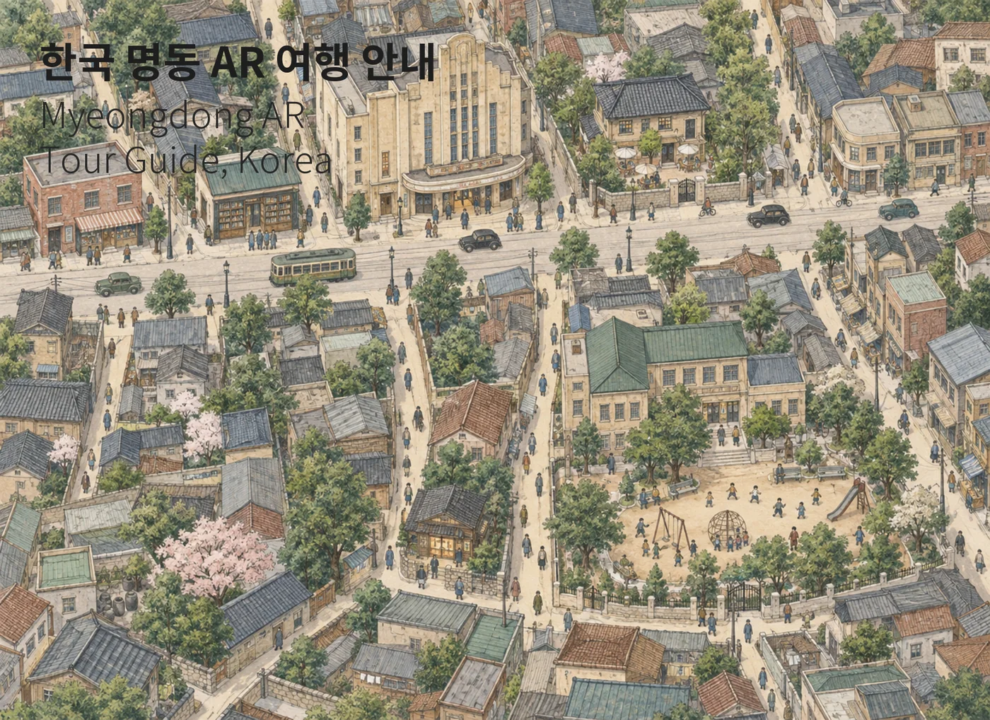 한국 명동 AR 여행 안내